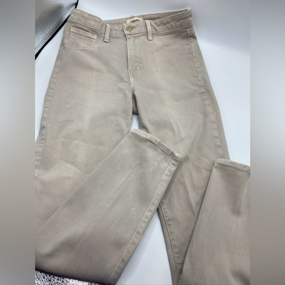 L’agence Margot Skinny Jeans in Biscuit Tan Size 27 High Rise Skinny Cropped - Picture 1 of 6